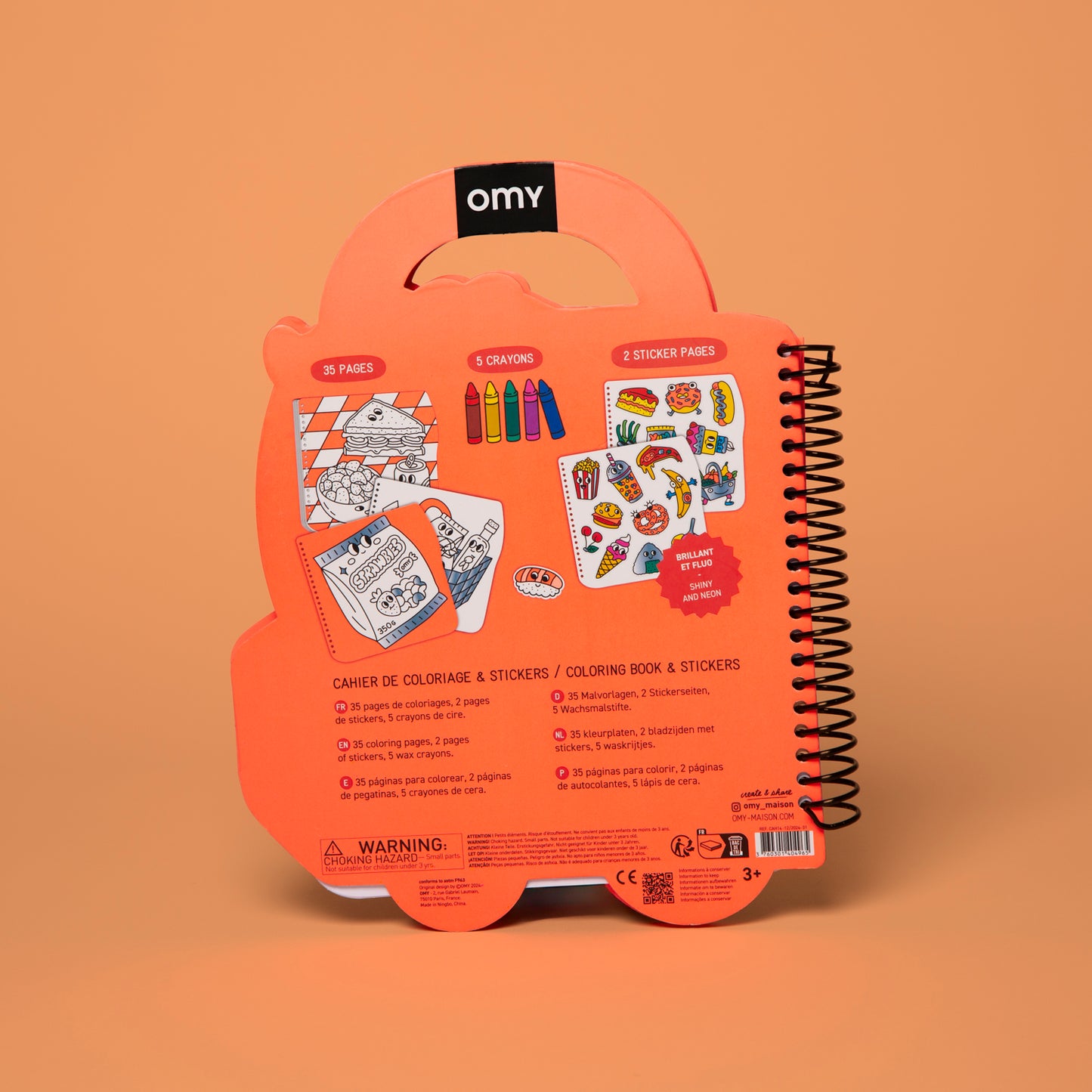 Omy - Super Coloring & Stickers Book - Yummy