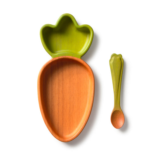Oli & Carol - Cathy the Carrot Plate & Spoon Set