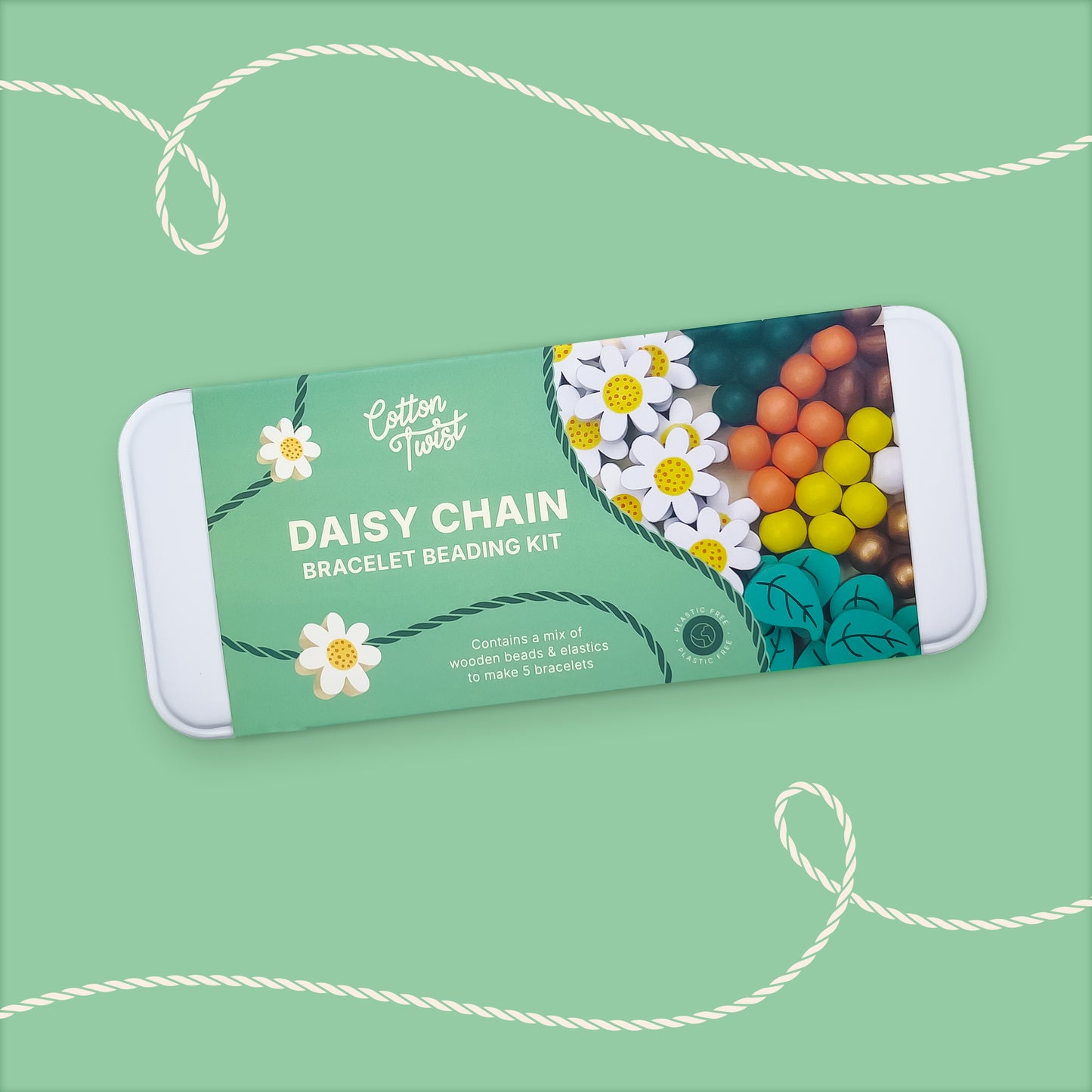 Cotton Twist - Daisy bracelet beading kit