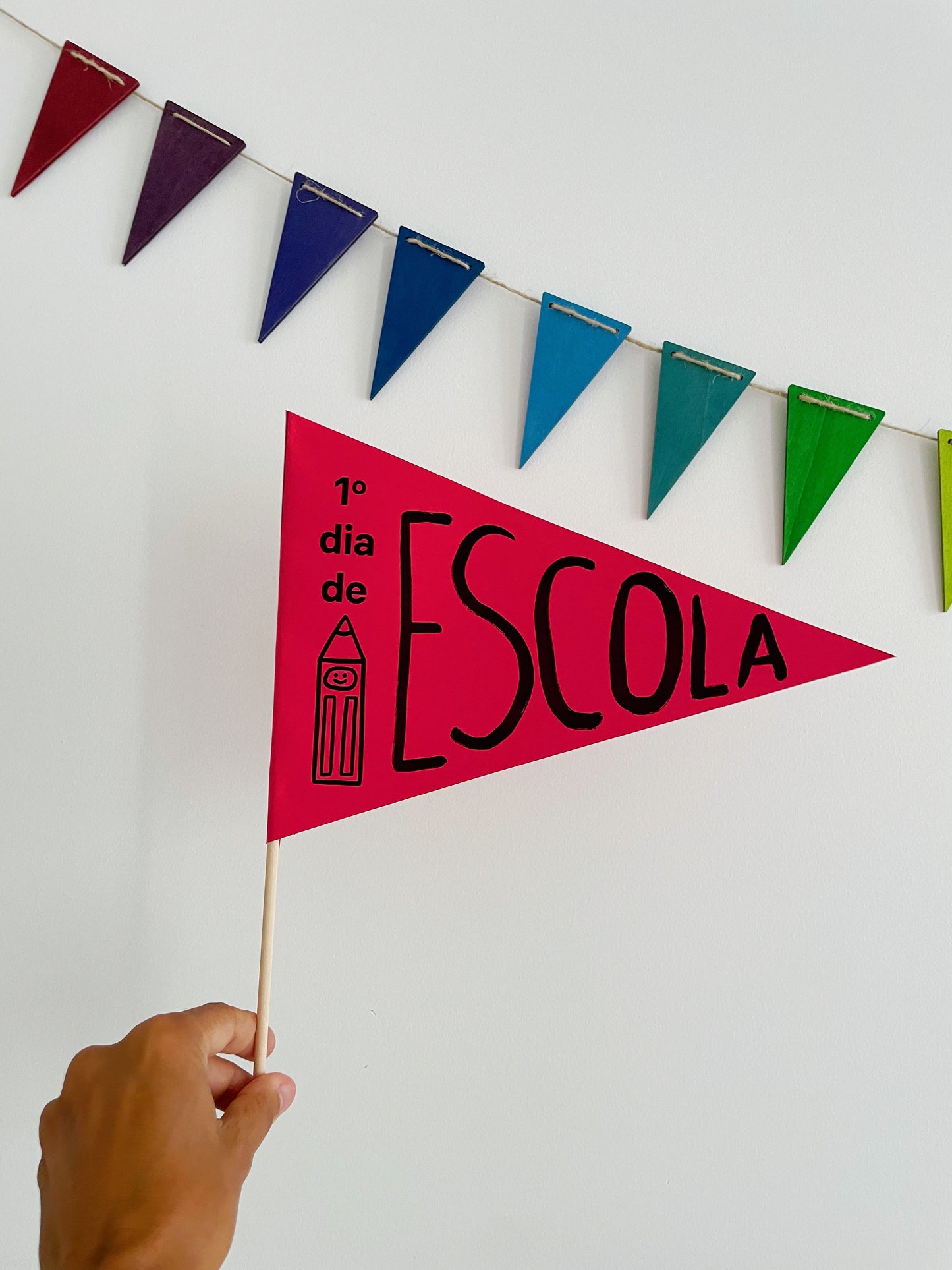 Color Square “1st Day of School Flag”