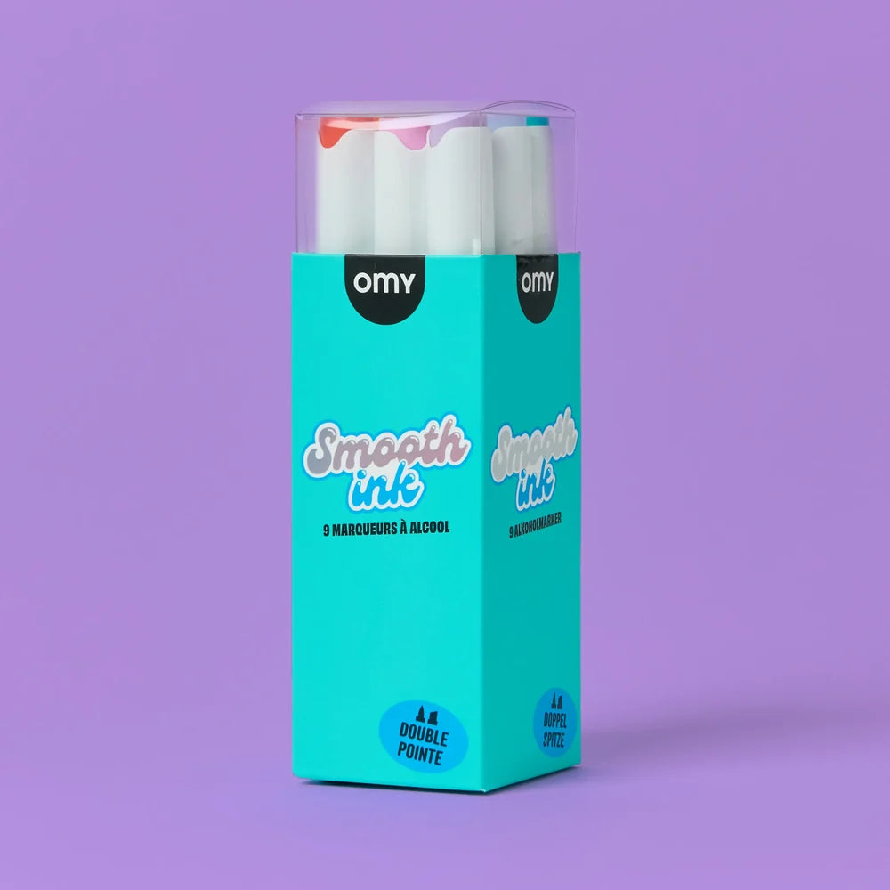 Omy - Smooth Ink alcohol markers (9 colours)
