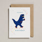 Petra Boase - Iron on Patch Card Blue Dino