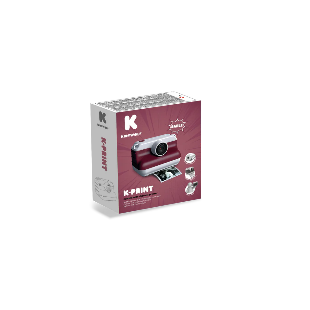 Kidywolf - K-PRINT Thermal printing camera (red)