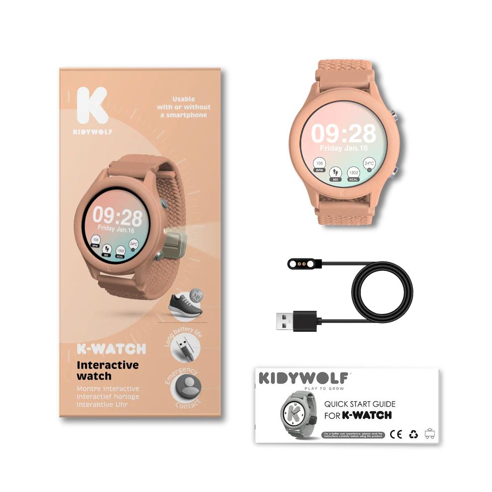 KidyWolf - K-WATCH Interactive watch Salmon