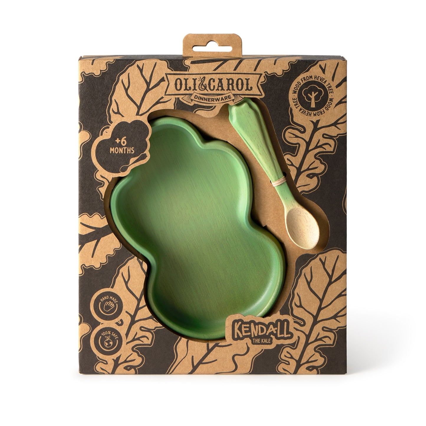 Oli & Carol - Kendall The Kale Plate & Spoon Set