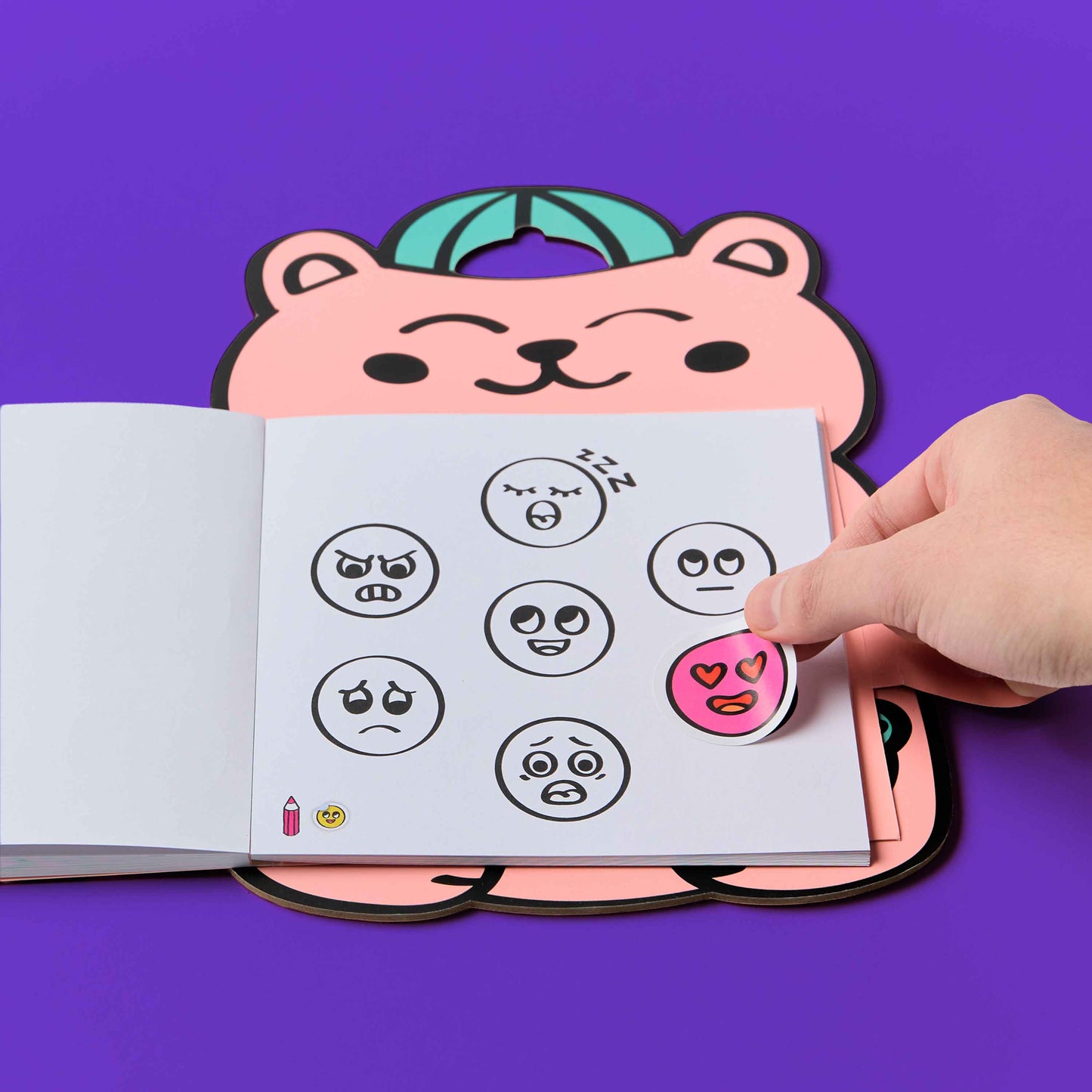 Omy - Montessori Stickers Book Emotions