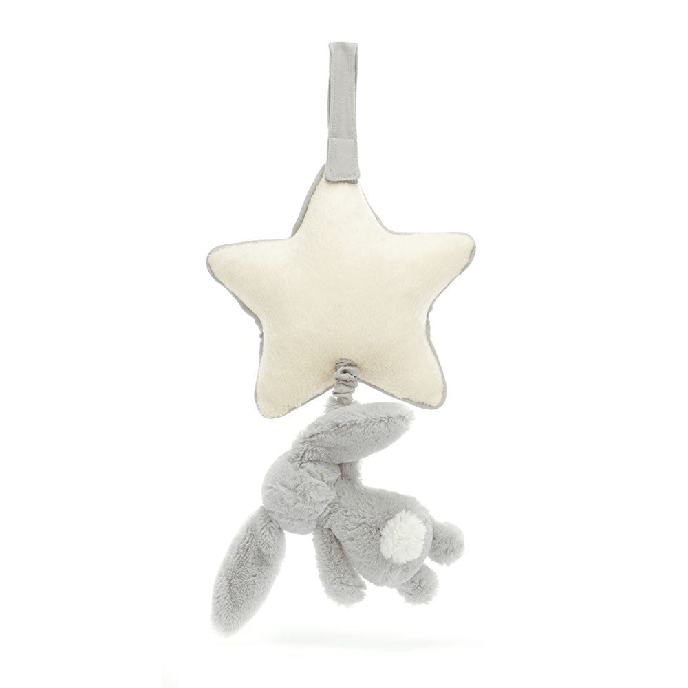 JellyCat - Bashful Bunny Musical Pull silver