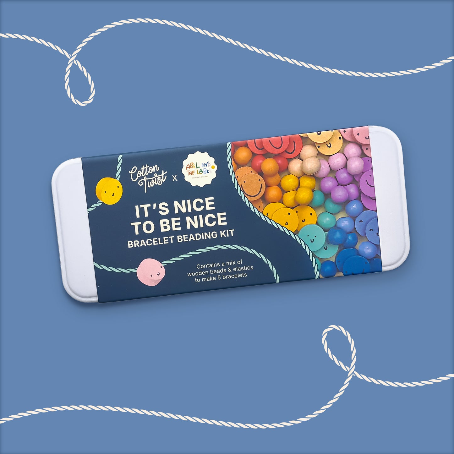 Cotton Twist - It's Nice To Be Nice Bracelet Beading Kit