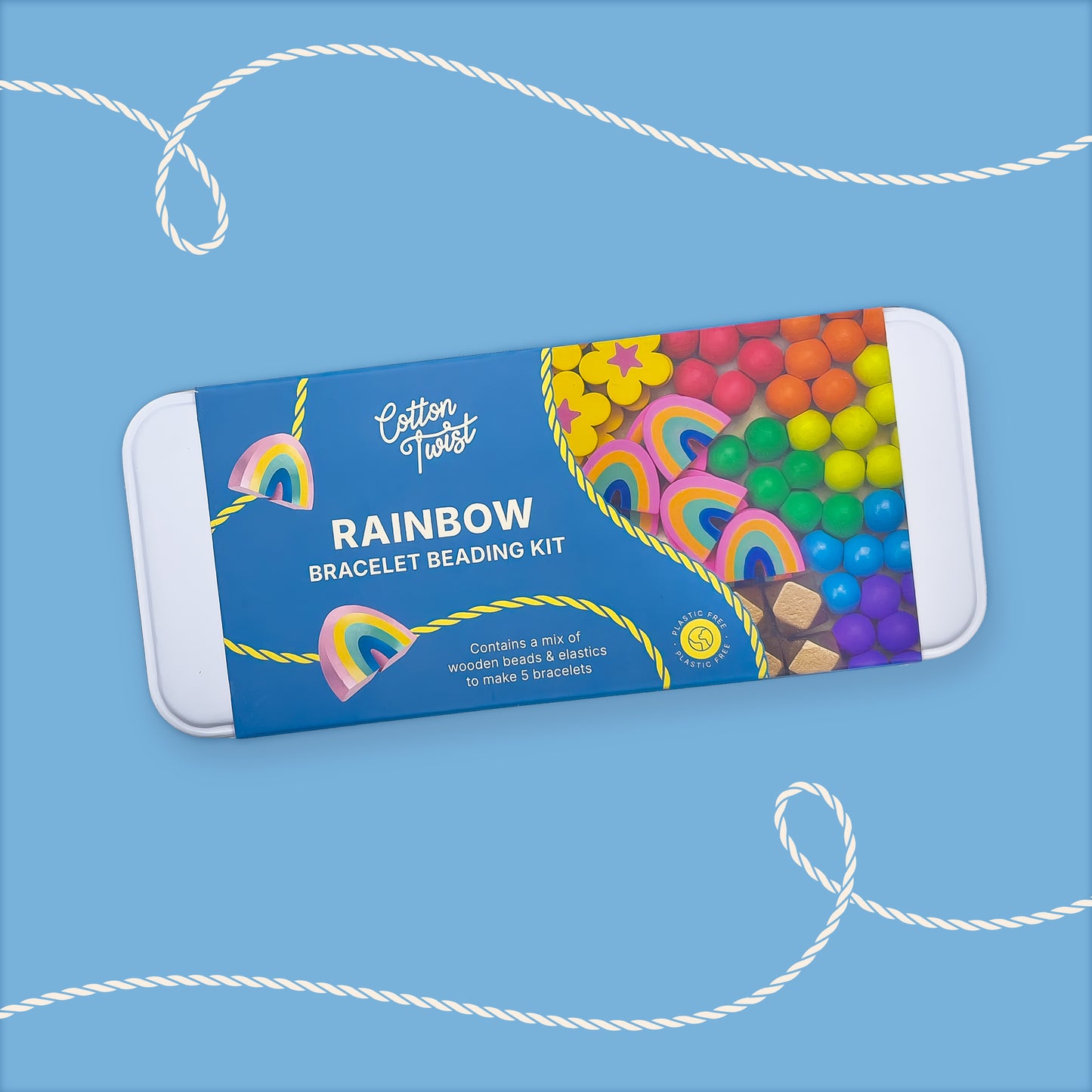 Cotton twist - Rainbow bracelet Beading Kit