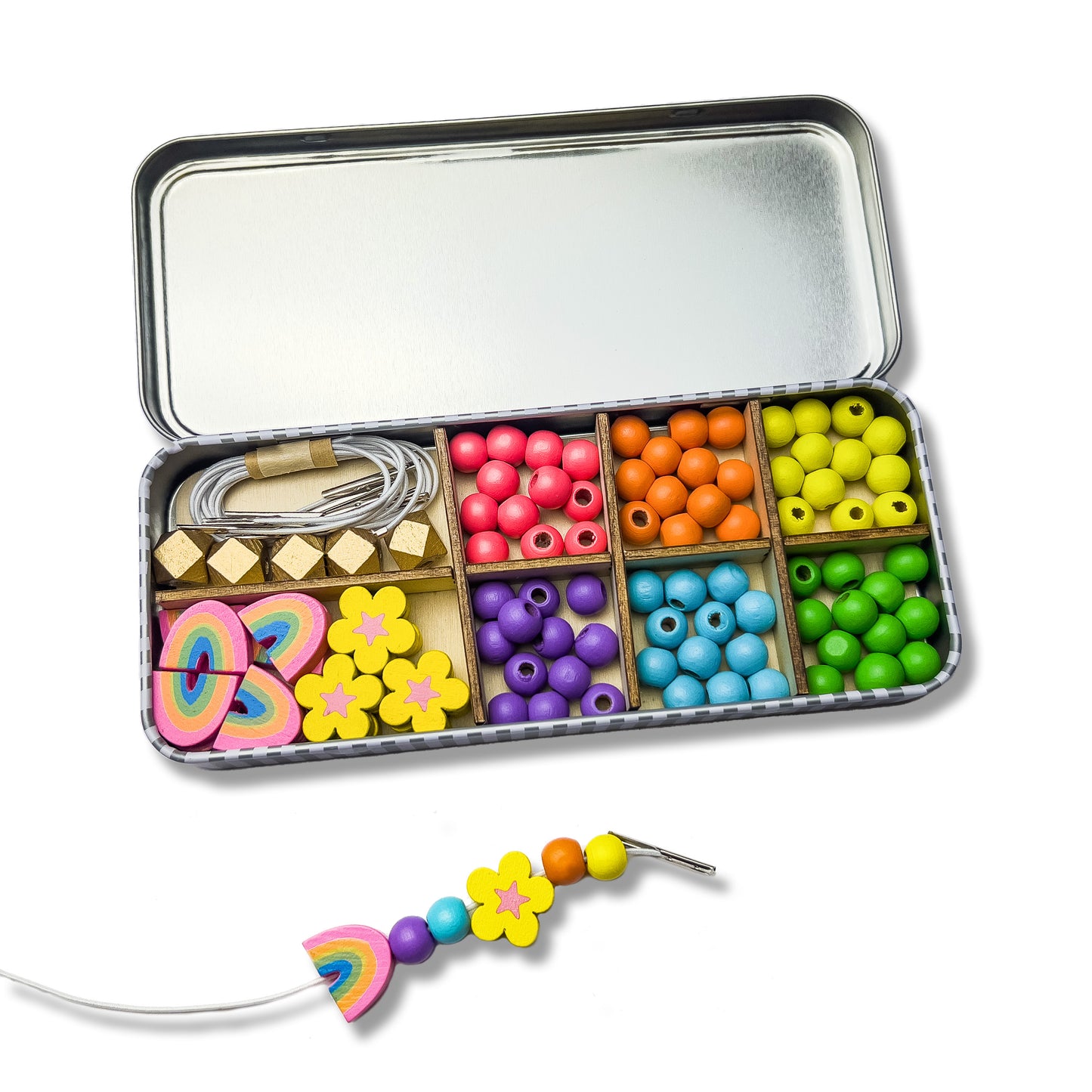 Cotton twist - Rainbow bracelet Beading Kit