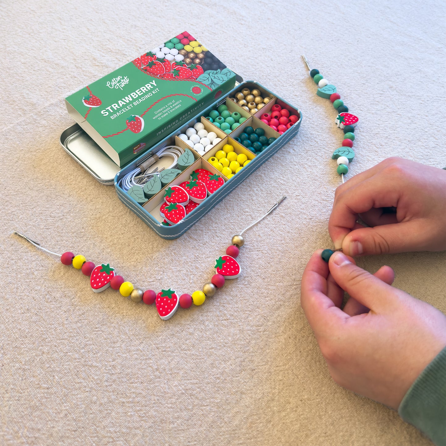Cotton Twist - Strawberry Bracelet Beading Kit