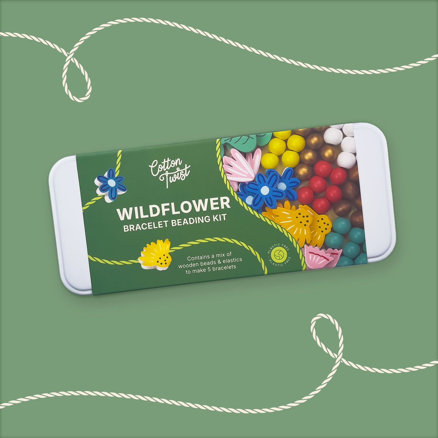 Cotton Twist - Wildflower bracelet Beading Kit