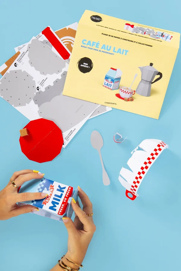 Cinqpoints - Papercraft Café au Lait - 3D Paper Folding