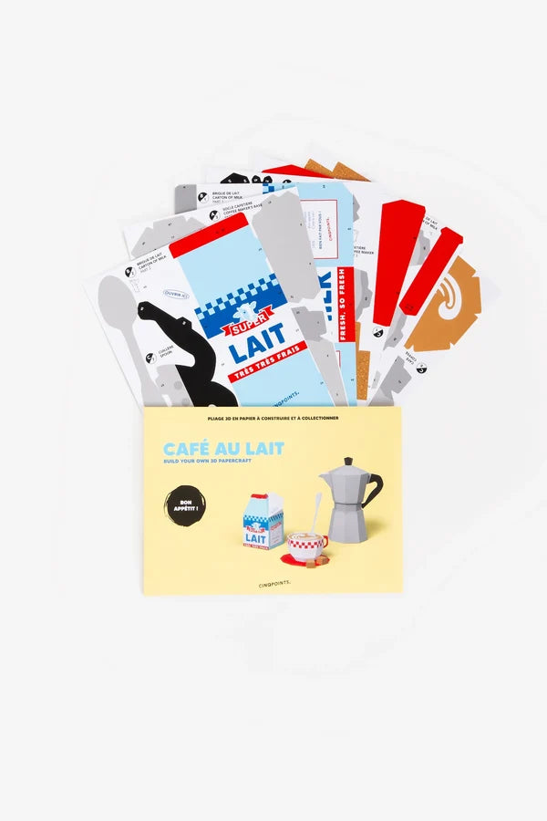 Cinqpoints - Papercraft Café au Lait - 3D Paper Folding