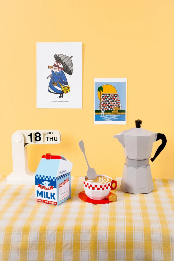Cinqpoints - Papercraft Café au Lait - 3D Paper Folding