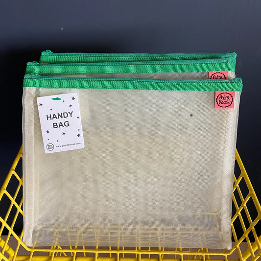 Petra Boase - Green Zip Mesh Handy Bag