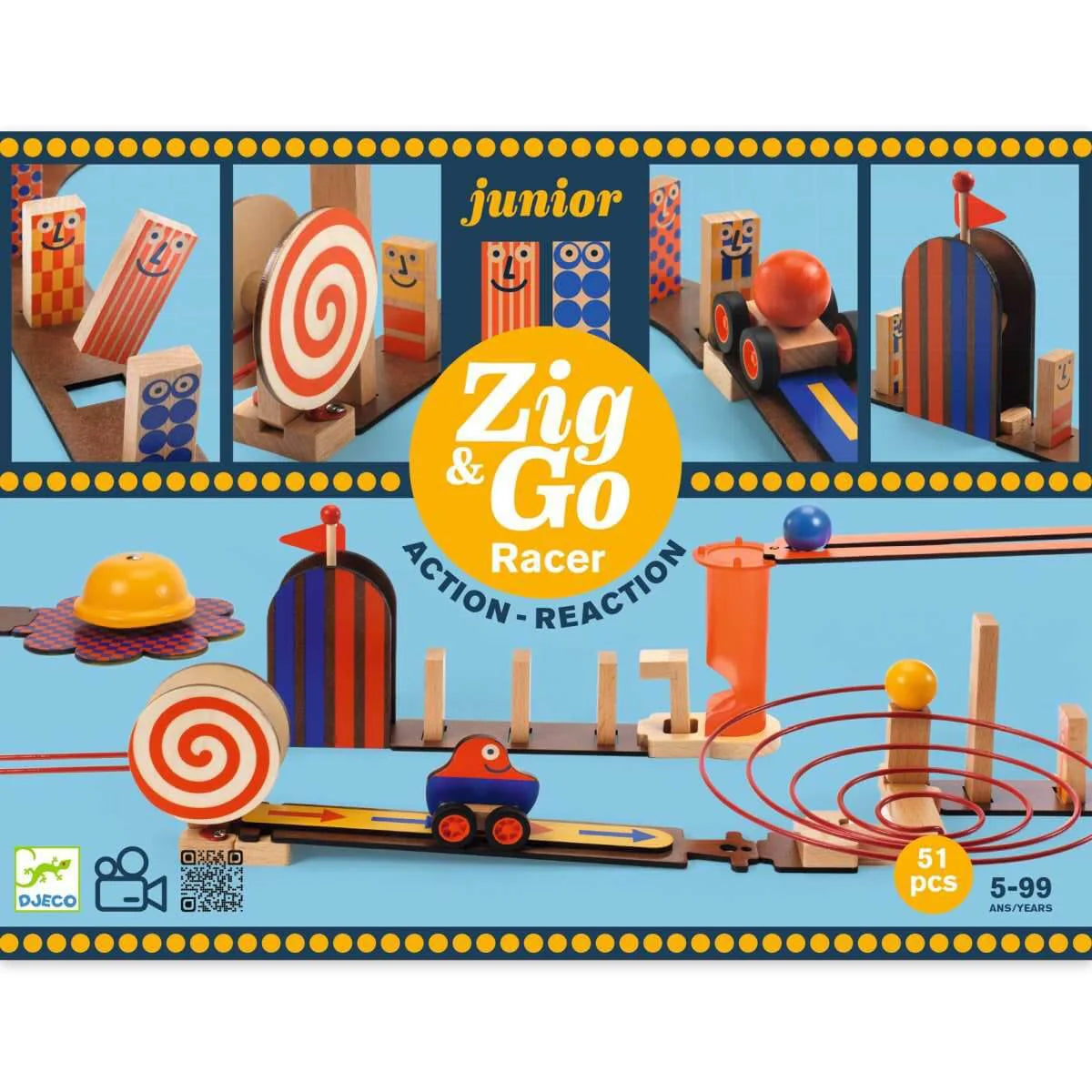 Djeco - Zig & Go Junior Racer (51 pieces)