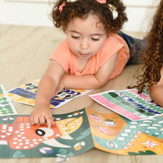 Poppik - Dinosaur Sticker Panorama Poster