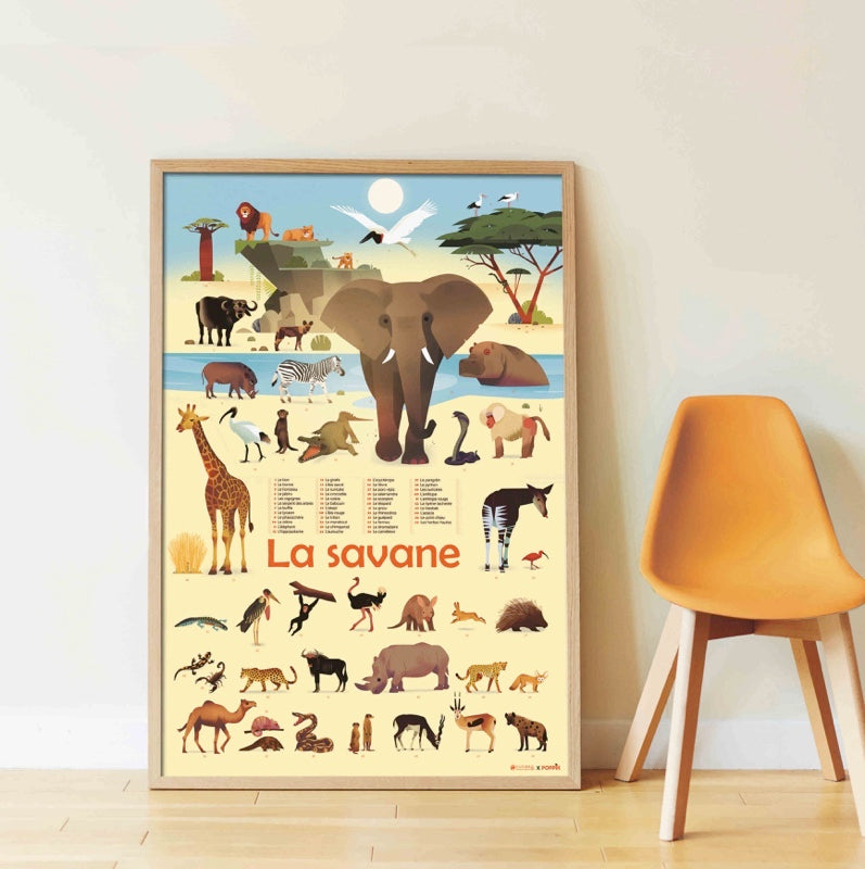 Poppik - Savannah sticker poster