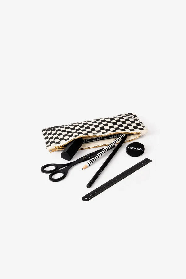 CinqPoints - Small checkered pencil case