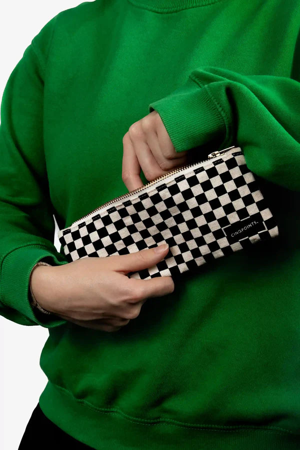 CinqPoints - Small checkered pencil case