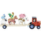 Vilac - Tractor and trailer with animals stacking game