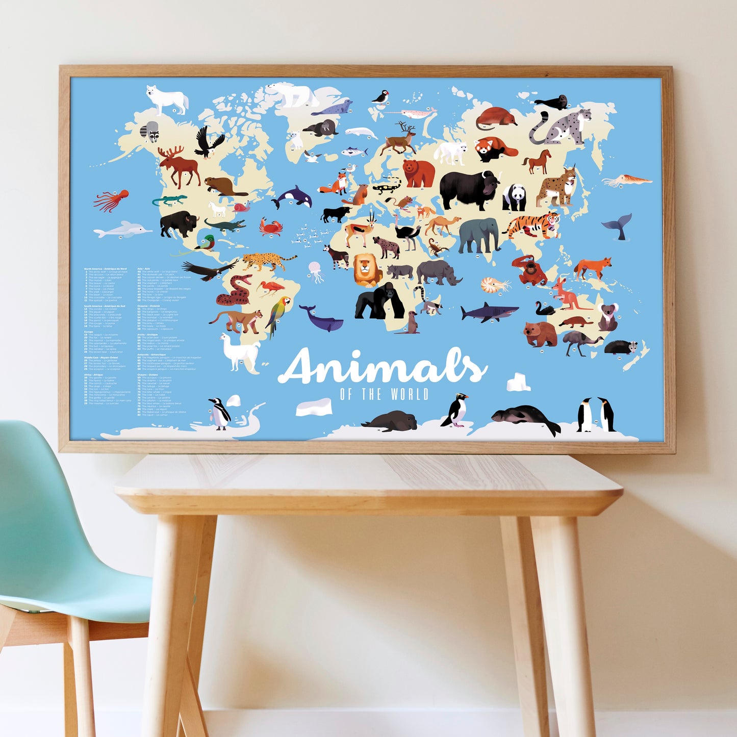 Poppik - Animals sticker Poster
