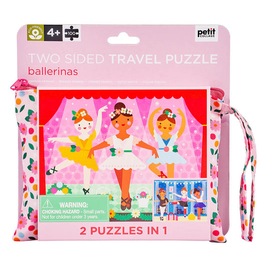 Petit Collage - Two Sided Ballerina On-The-Go Puzzle