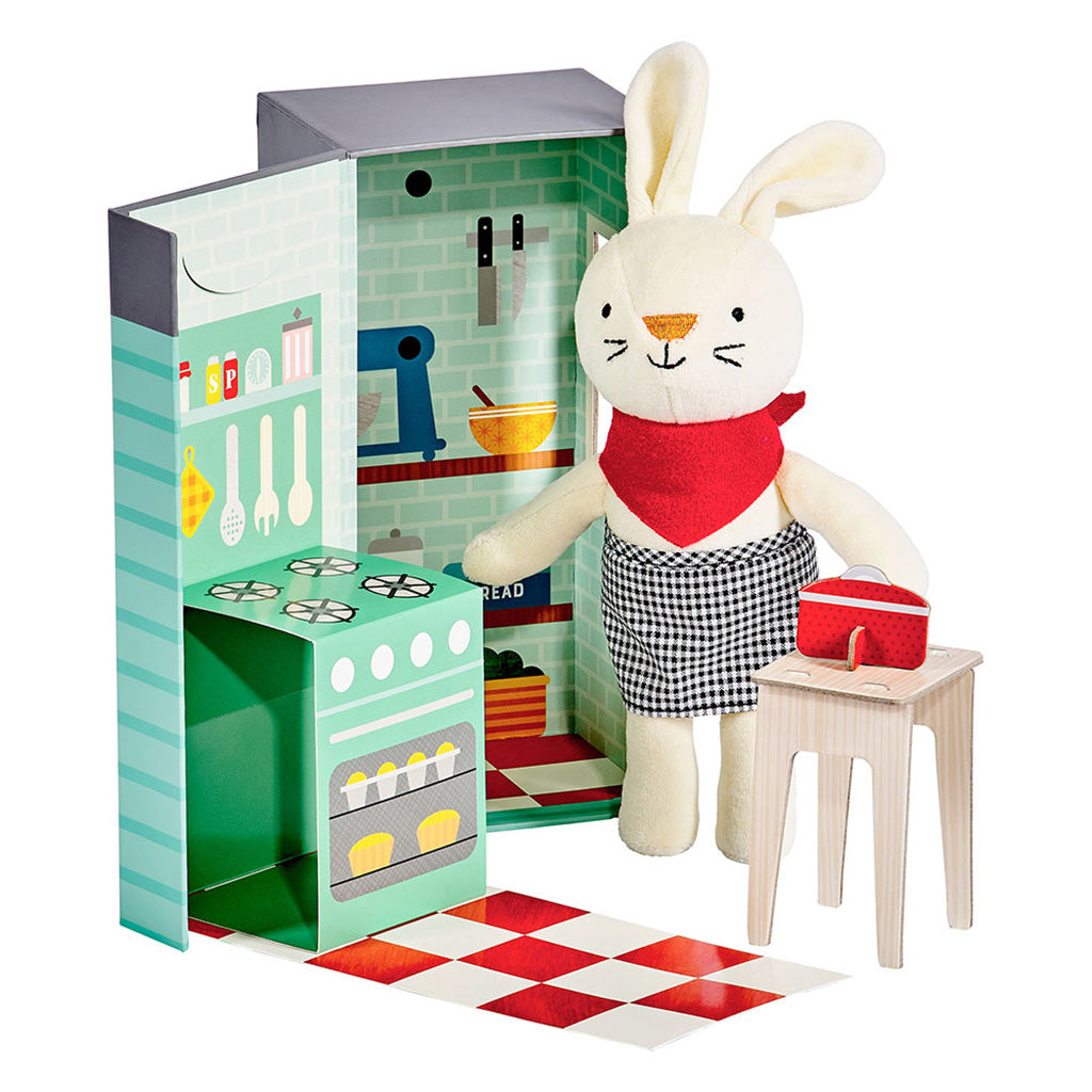 Petit Collage - Rubie The Rabbit Animal Play Set