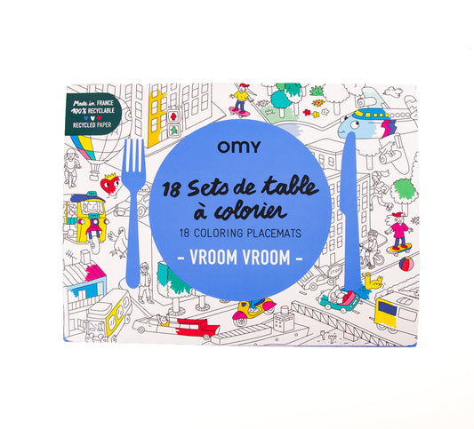 Omy - Vroom vroom - paper placemats