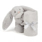 JellyCat - Bashful Silver Bunny Soother ( dou-dou)