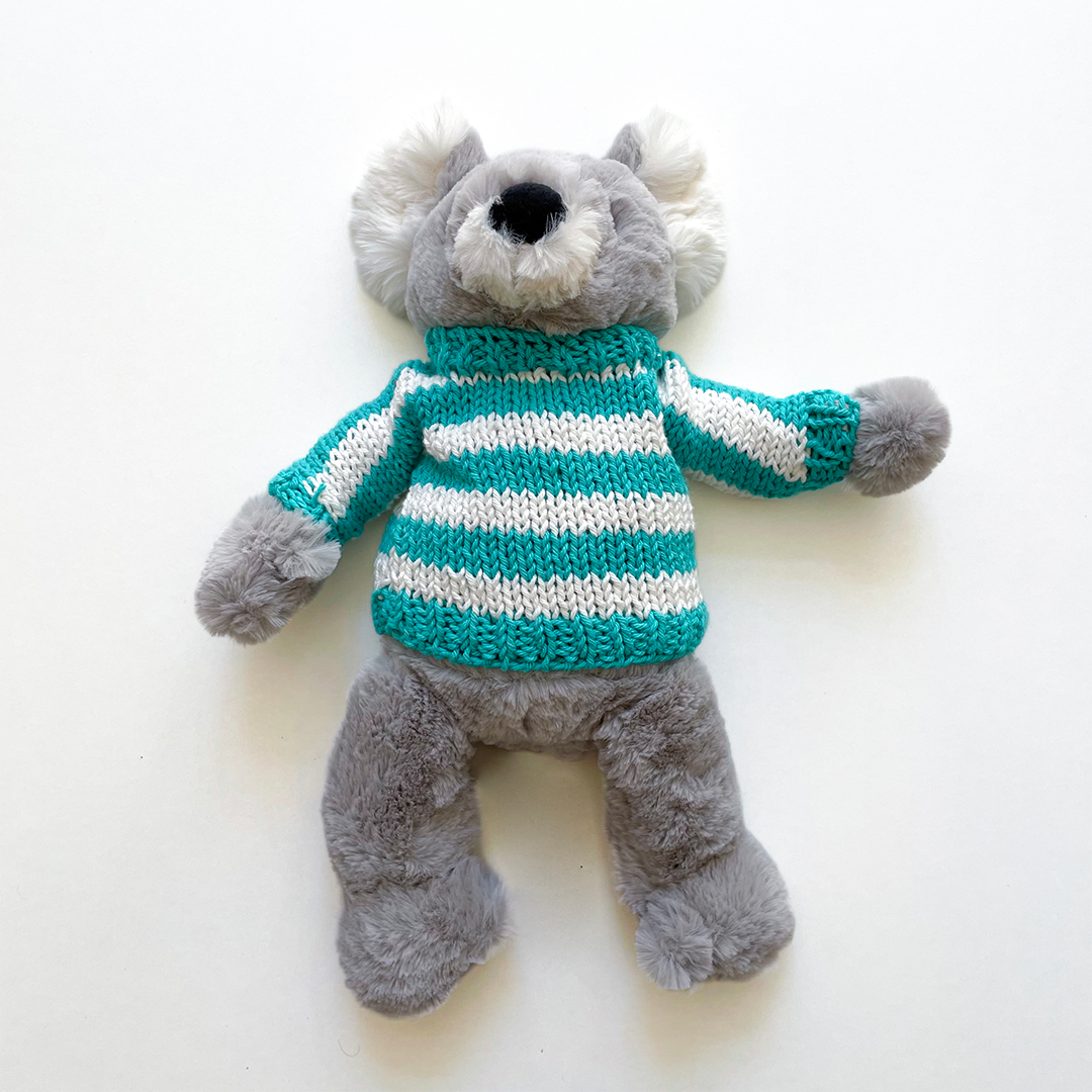 Soft toy Knit sweater - Green water