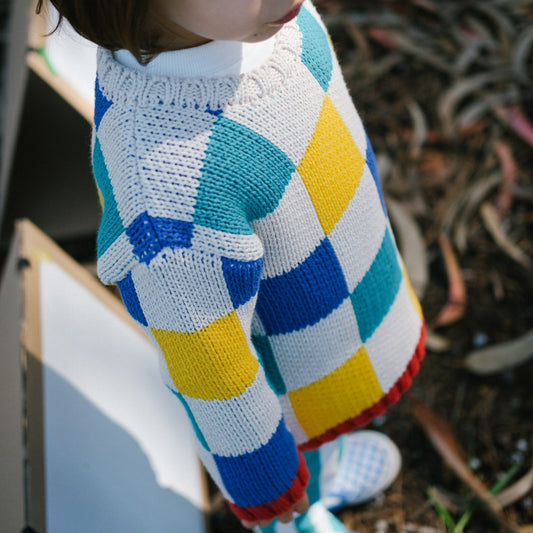 Camisola de algodão Xadrez