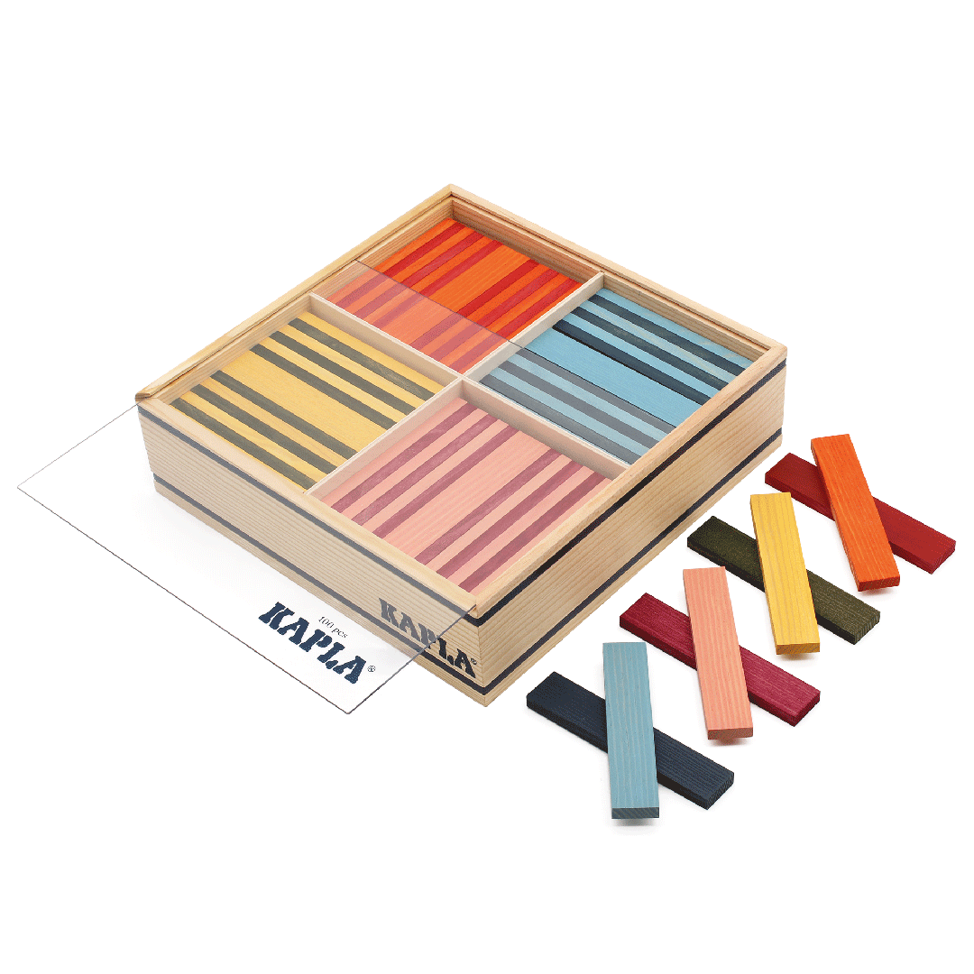 Kapla - Case 100 octocolor planks